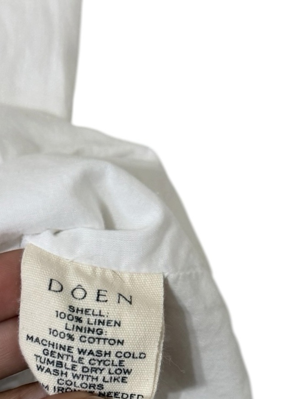 DOEN Hayden Linen Button Down Sleeveless Vest Top Shirt - Picture 10 of 11